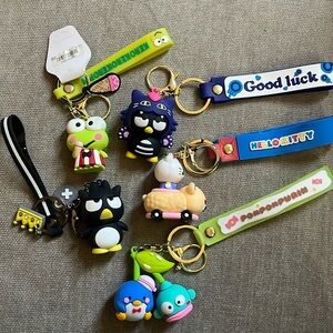 Sanrio Hello Kitty and friends bag charm keychain bundle